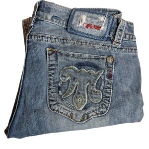 MEK Denim Capistrano Easy Boot Cut Jeans, size 31/34
